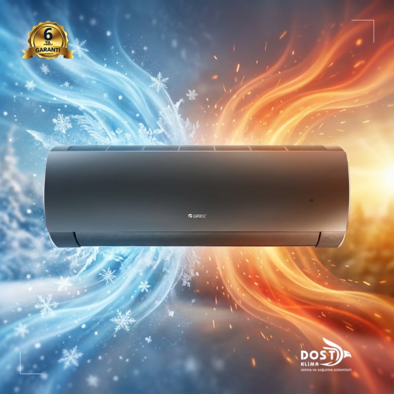 Fairy Inverter Duvar Tipi Split Klima R32 12000 BTU/h (Siyah)