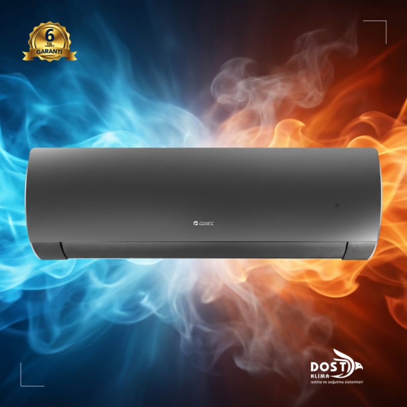 Fairy Inverter Duvar Tipi Split Klima R32 18000 BTU/h (Siyah)