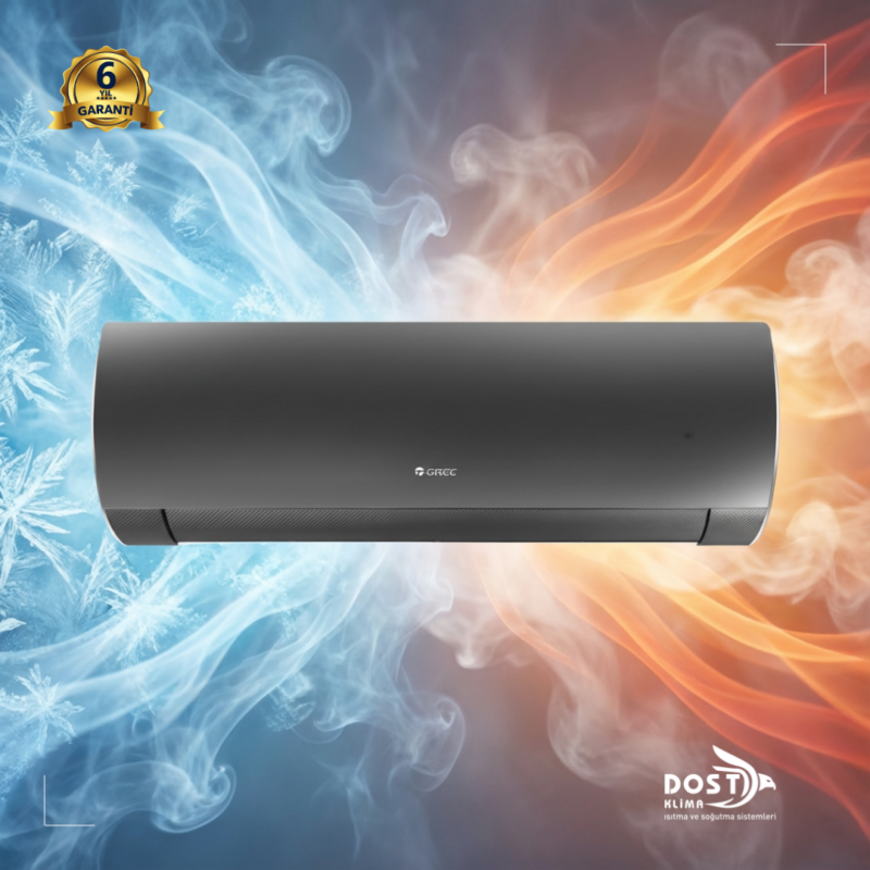 Fairy Inverter Duvar Tipi Split Klima R32 9000 BTU/h (Siyah)